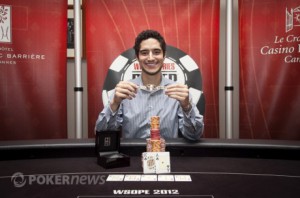 2012 ワールド・シリーズ・オブ・ポーカー イベント#5優勝のJonathan Aguiar