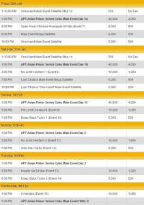 APT Asian Poker Series Cebu