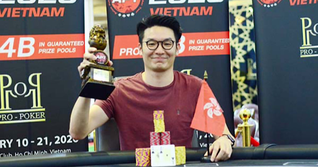 APTキックオフベトナム2020 ハイローラー シングルデイ2 優勝者: Vincent Kwun Ngai Li