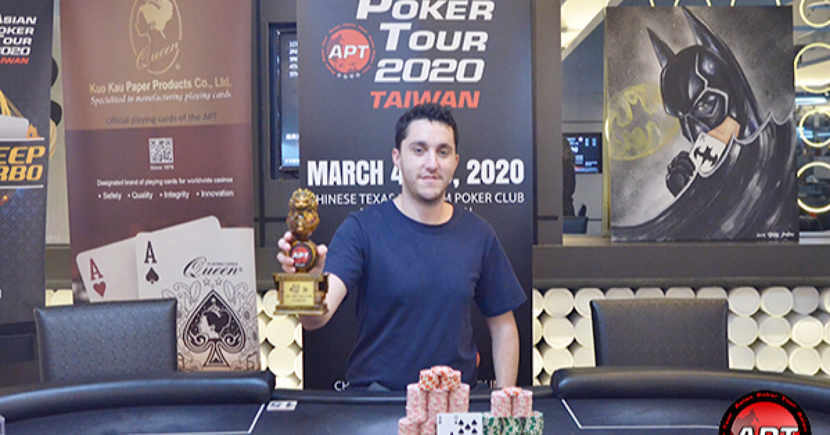 APT台湾2020ノーリミットホールデム優勝者: Ori Kossonogi