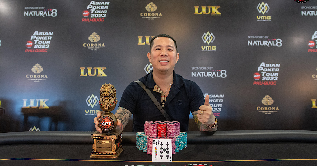 APTフーコック2023 スーパーハイローラー8Max優勝者Nguyen Trung Quan