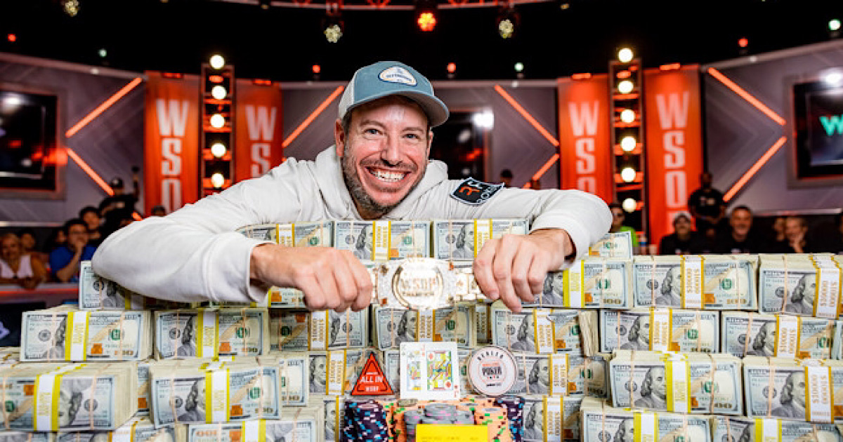 2023年WSOPメインイベントでDaniel Weinman が優勝し賞金